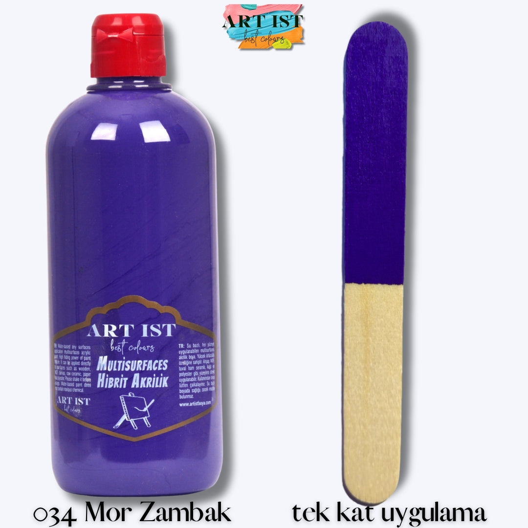 Multisurfaces Hibrit Akrilik Boyalar 500ml