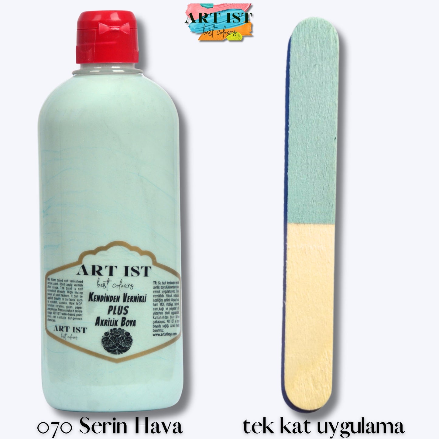 Kendinden Vernikli PLUS Vernikli Akrilik Boyalar 500ml