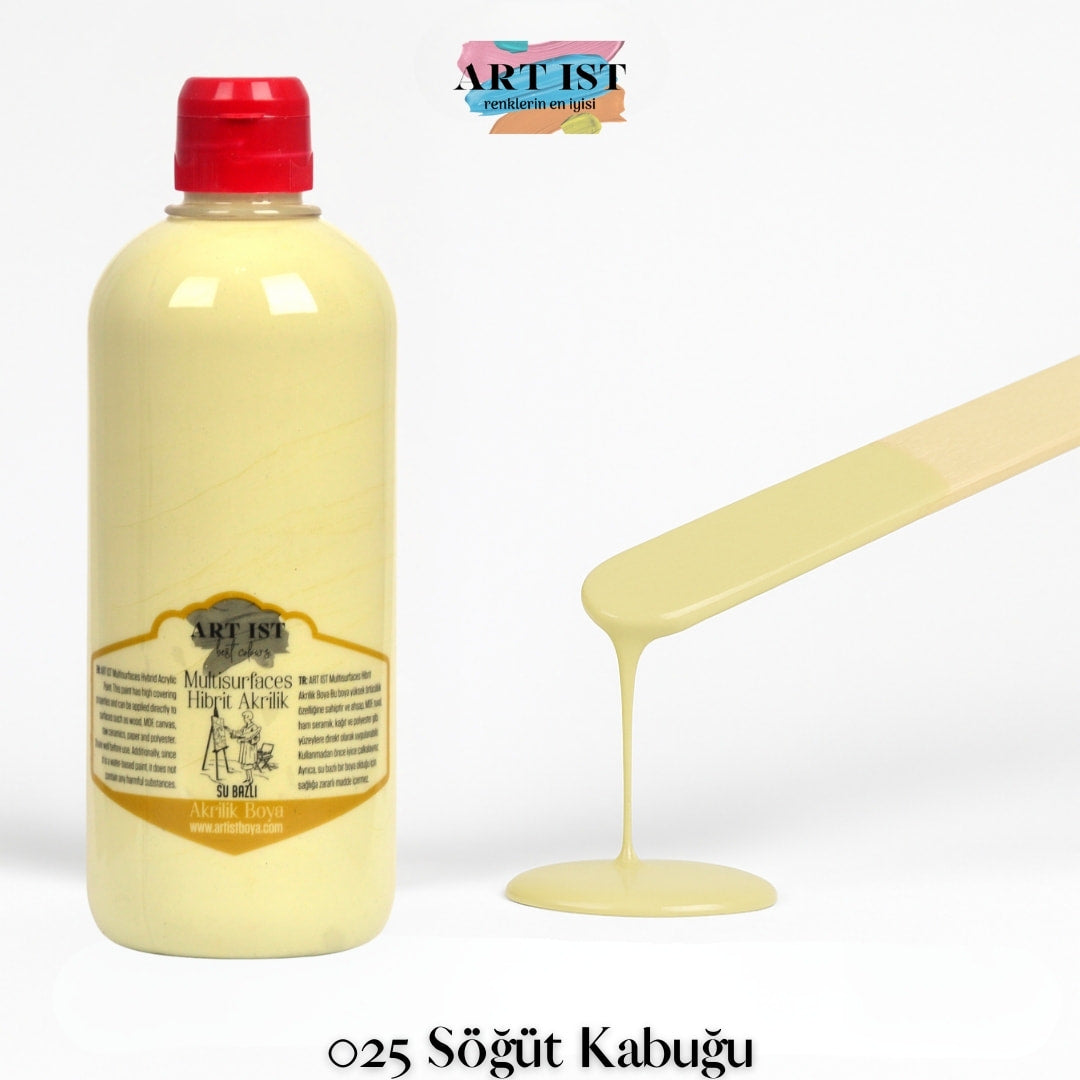 ART IST Multisurfaces Hibrit Akrilik Boya 500ml – 025 Sogut Kabugu