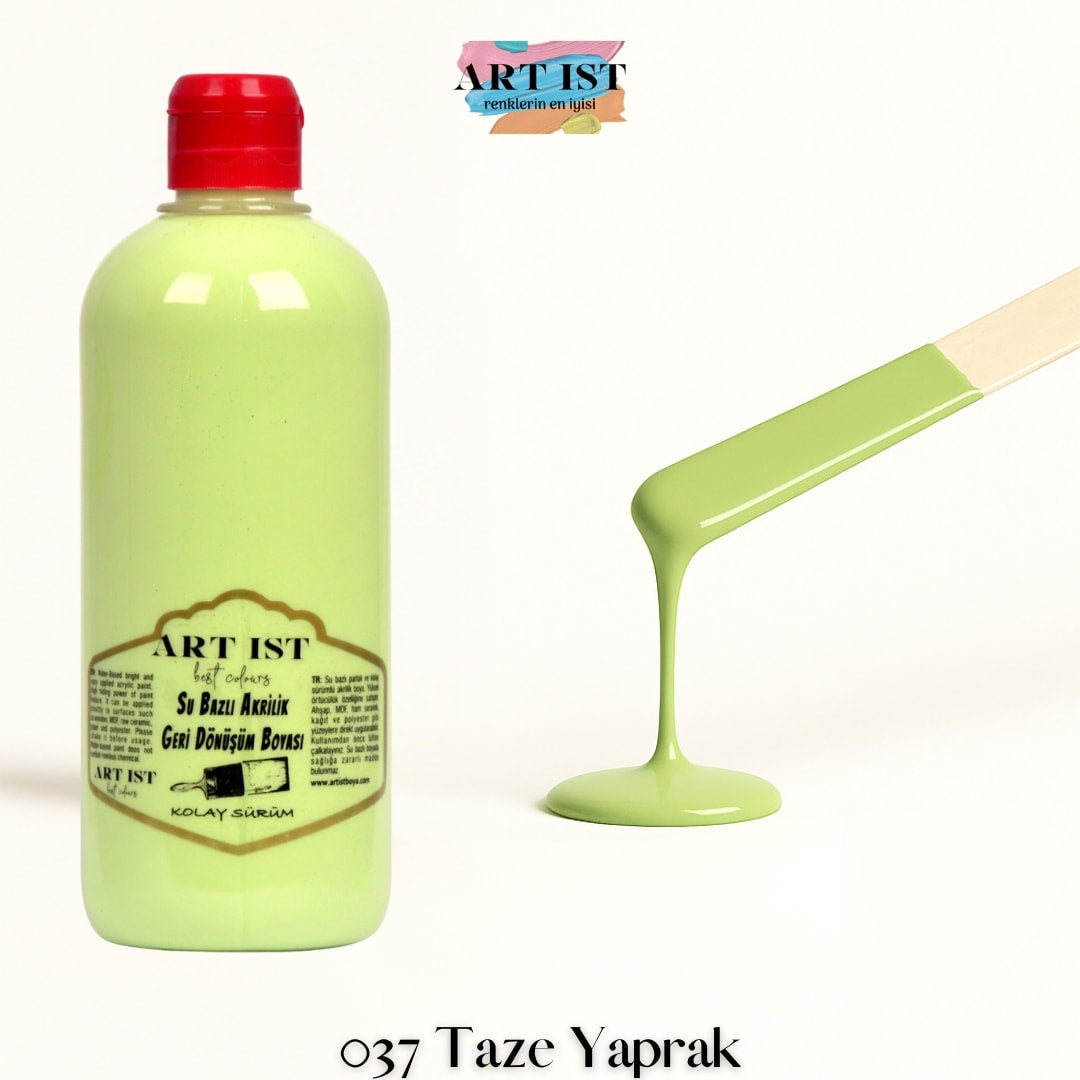 ART IST Multisurfaces Hibrit Akrilik Boya 500ml – 037 Taze Yaprak