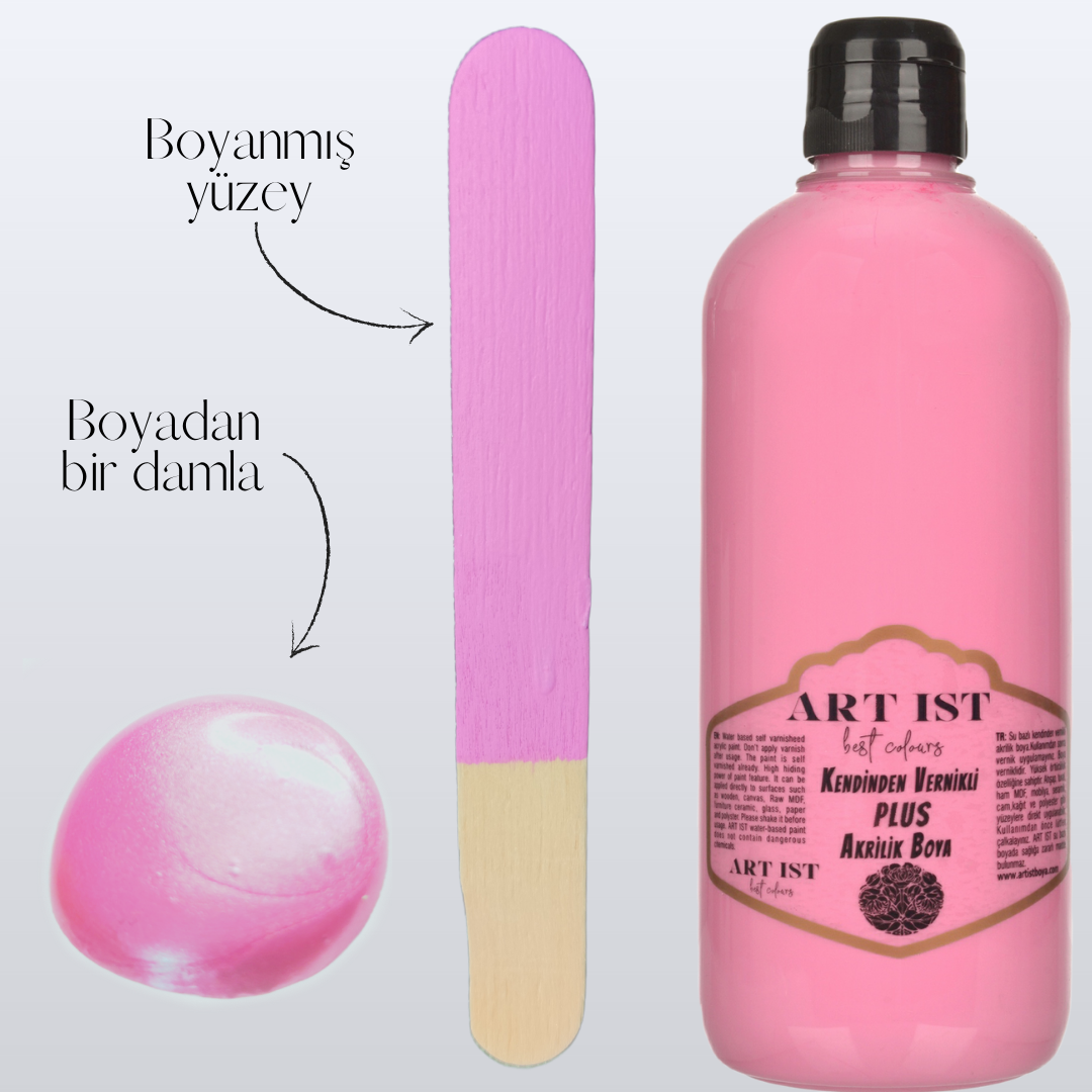 Kendinden Vernikli PLUS Vernikli Akrilik Boyalar 100ml