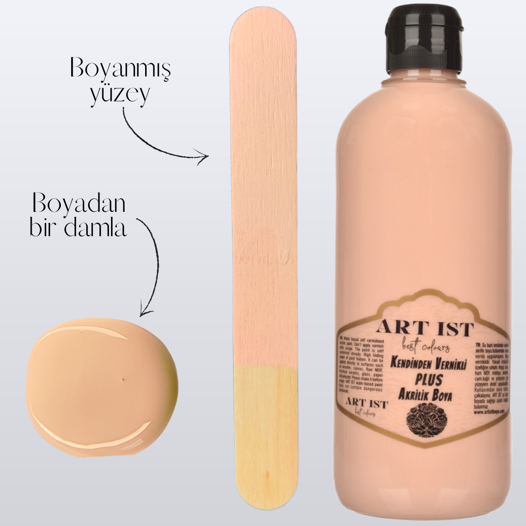 Kendinden Vernikli PLUS Vernikli Akrilik Boyalar 100ml