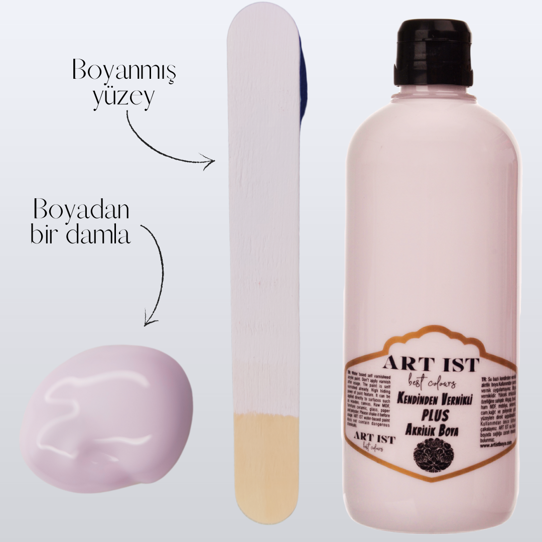Kendinden Vernikli PLUS Vernikli Akrilik Boyalar 100ml