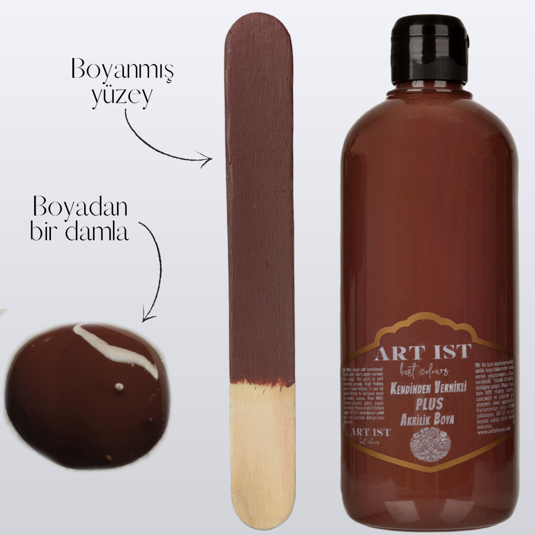 Kendinden Vernikli PLUS Vernikli Akrilik Boyalar 100ml