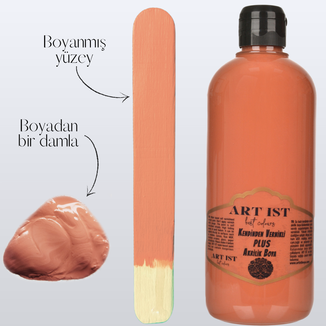 Kendinden Vernikli PLUS Vernikli Akrilik Boyalar 100ml