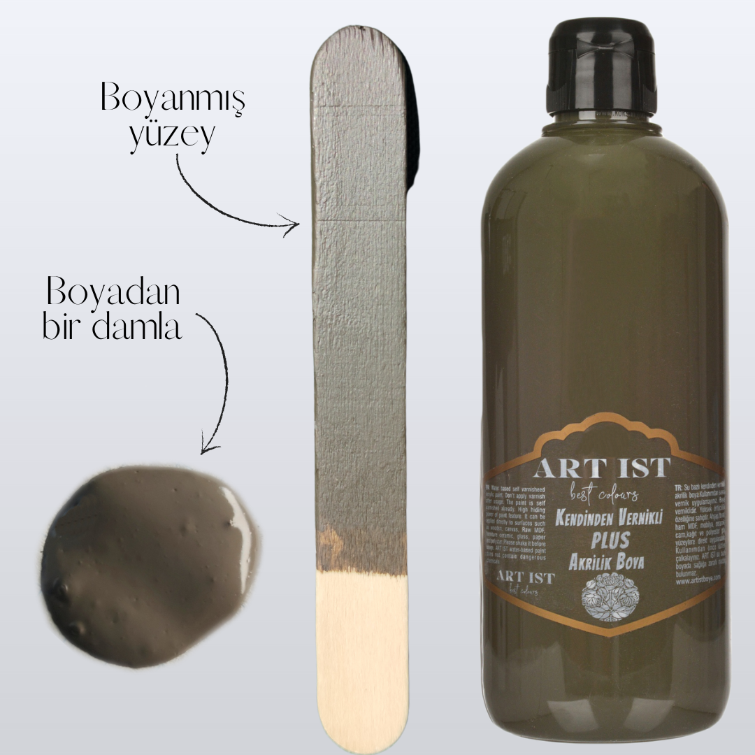 Kendinden Vernikli PLUS Vernikli Akrilik Boyalar 100ml