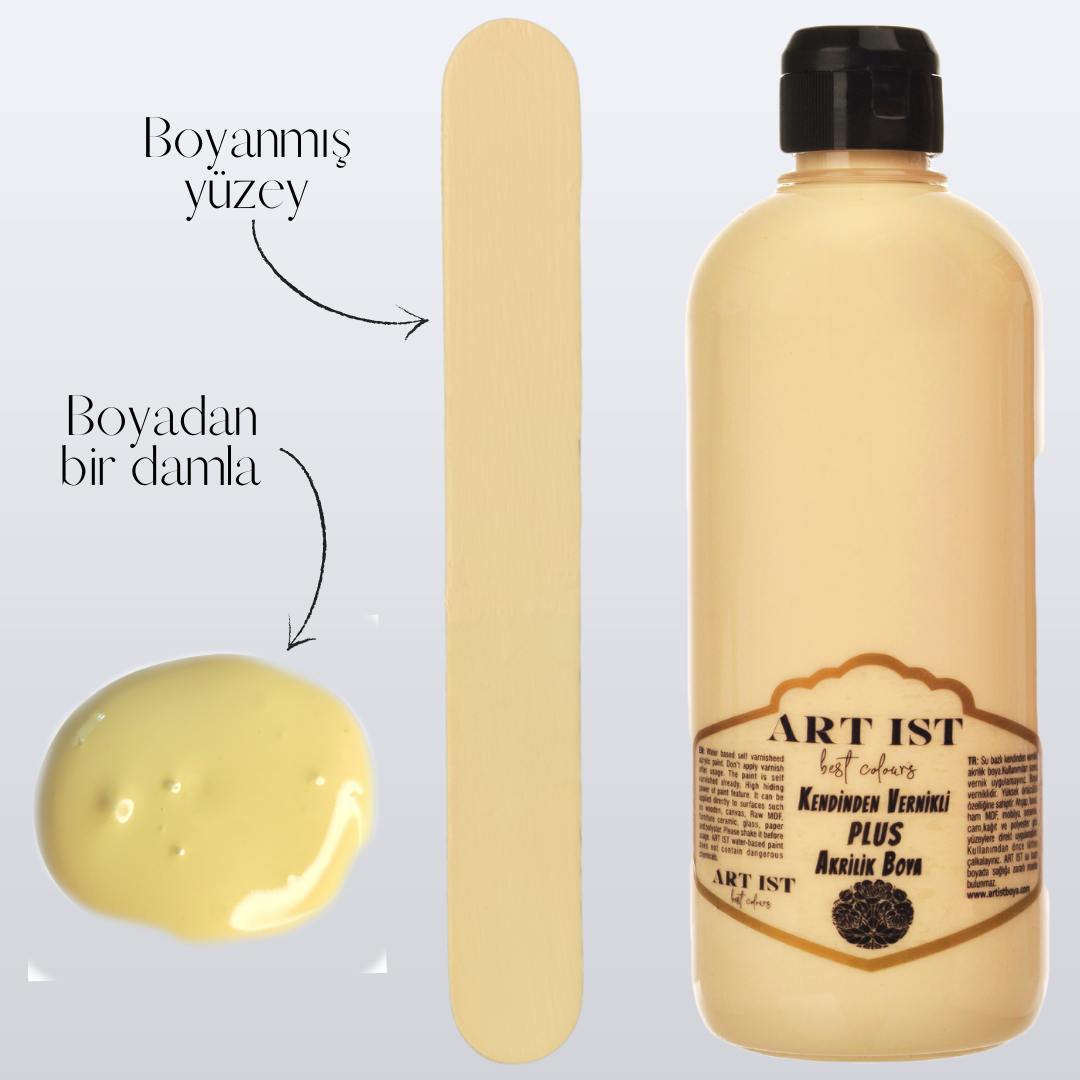 Kendinden Vernikli PLUS Vernikli Akrilik Boyalar 100ml