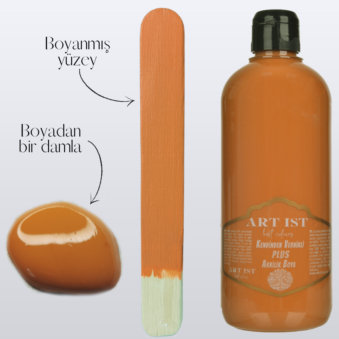 Kendinden Vernikli PLUS Vernikli Akrilik Boyalar 100ml