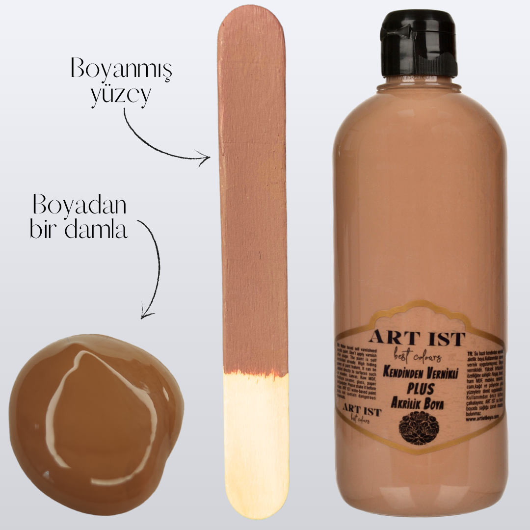 Kendinden Vernikli PLUS Vernikli Akrilik Boyalar 100ml
