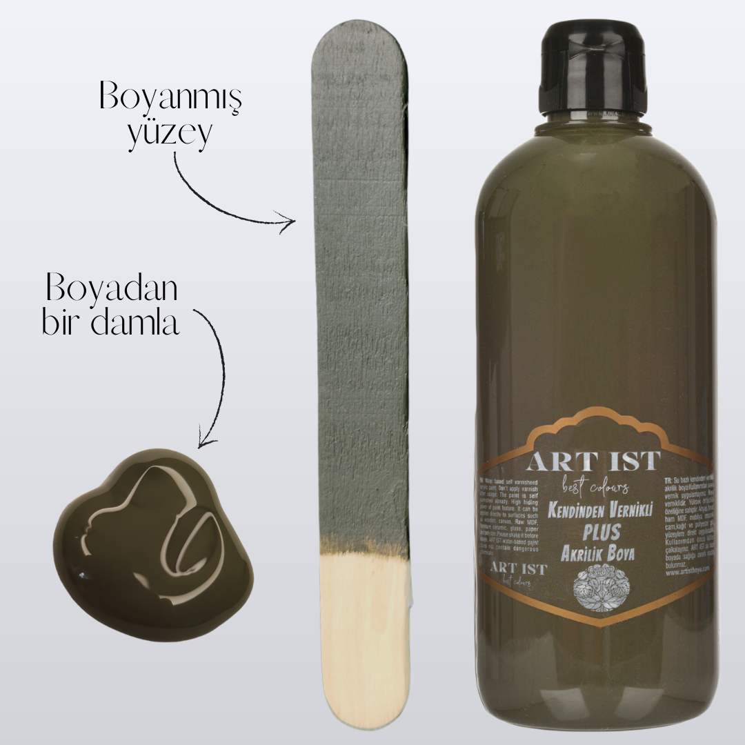 Kendinden Vernikli PLUS Vernikli Akrilik Boyalar 100ml