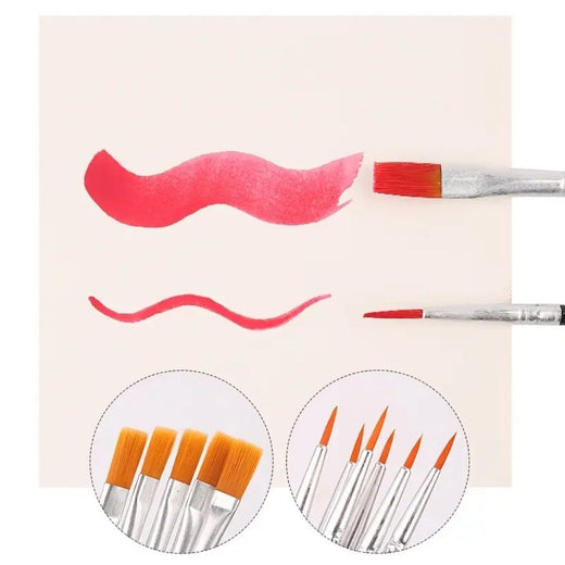 2’li Set – Flat & Yuvarlak Nylon Kıllı Fırça