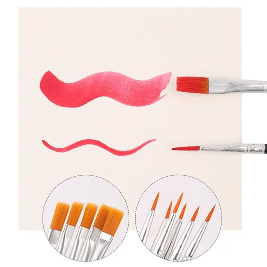 2’li Set – Flat & Yuvarlak Nylon Kıllı Fırça