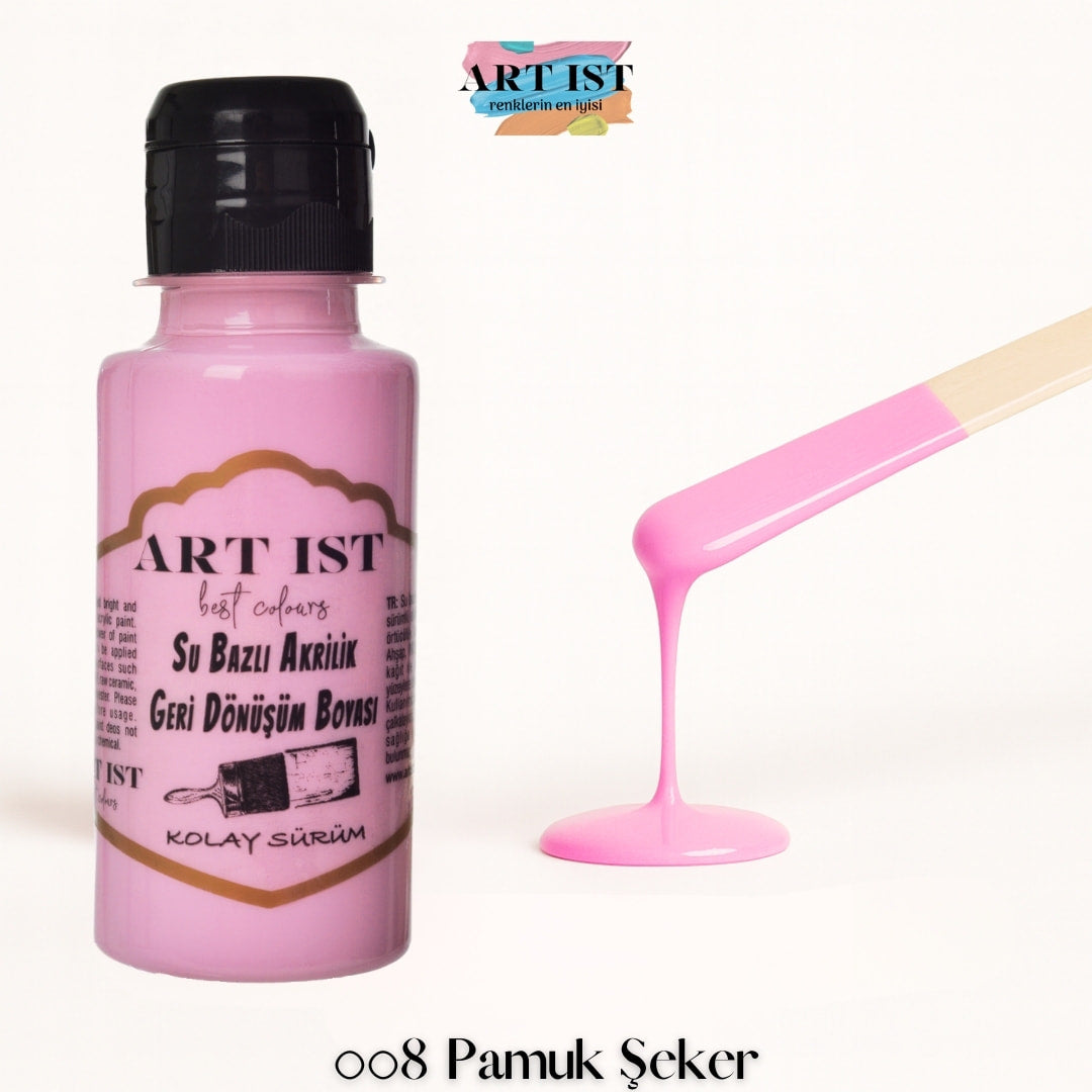 ART IST Geri Donusum Akrilik Boya – 008 Pamuk Seker