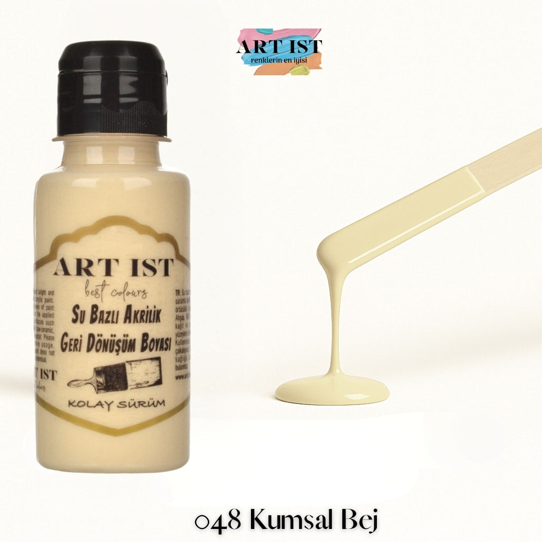 ART IST Geri Donusum Akrilik Boya – 048 Kumsal Bej