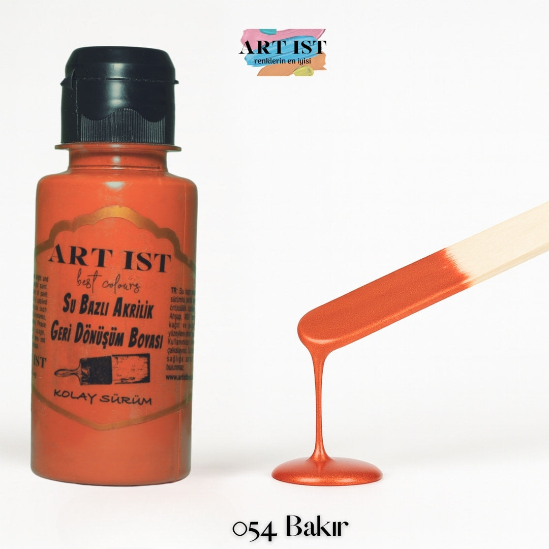 ART IST Geri Donusum Akrilik Boya – 054 Bakir