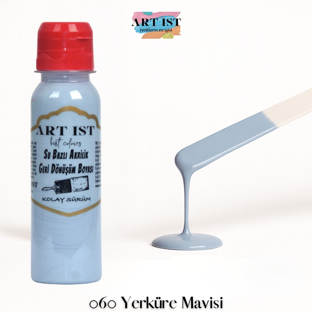 ART IST Geri Donusum Akrilik Boya – 060 Yerkure Mavisi
