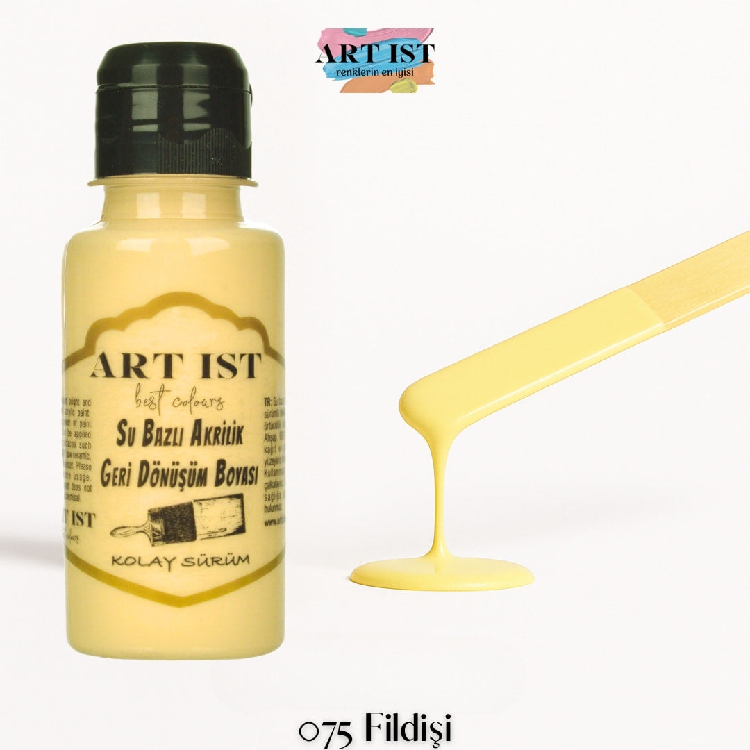 ART IST Geri Donusum Akrilik Boya – 075 Fildisi