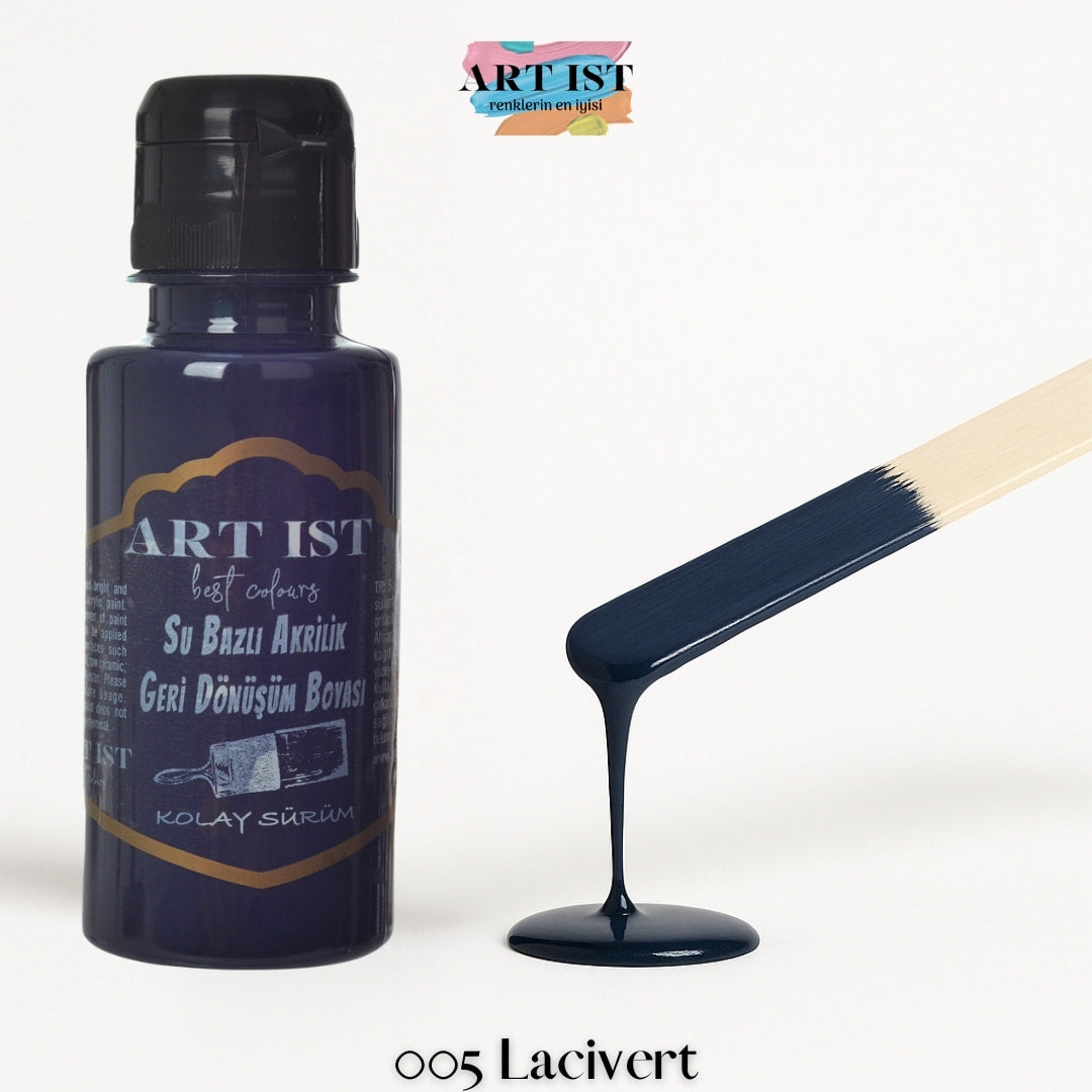 ART IST Geri Donusum Akrilik Boya 100ml – 005 Lacivert