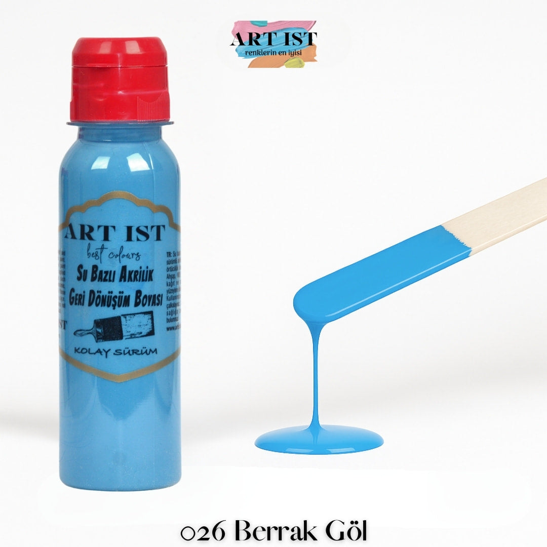 ART IST Geri Donusum Akrilik Boya 100ml – 026 Berrak Gol