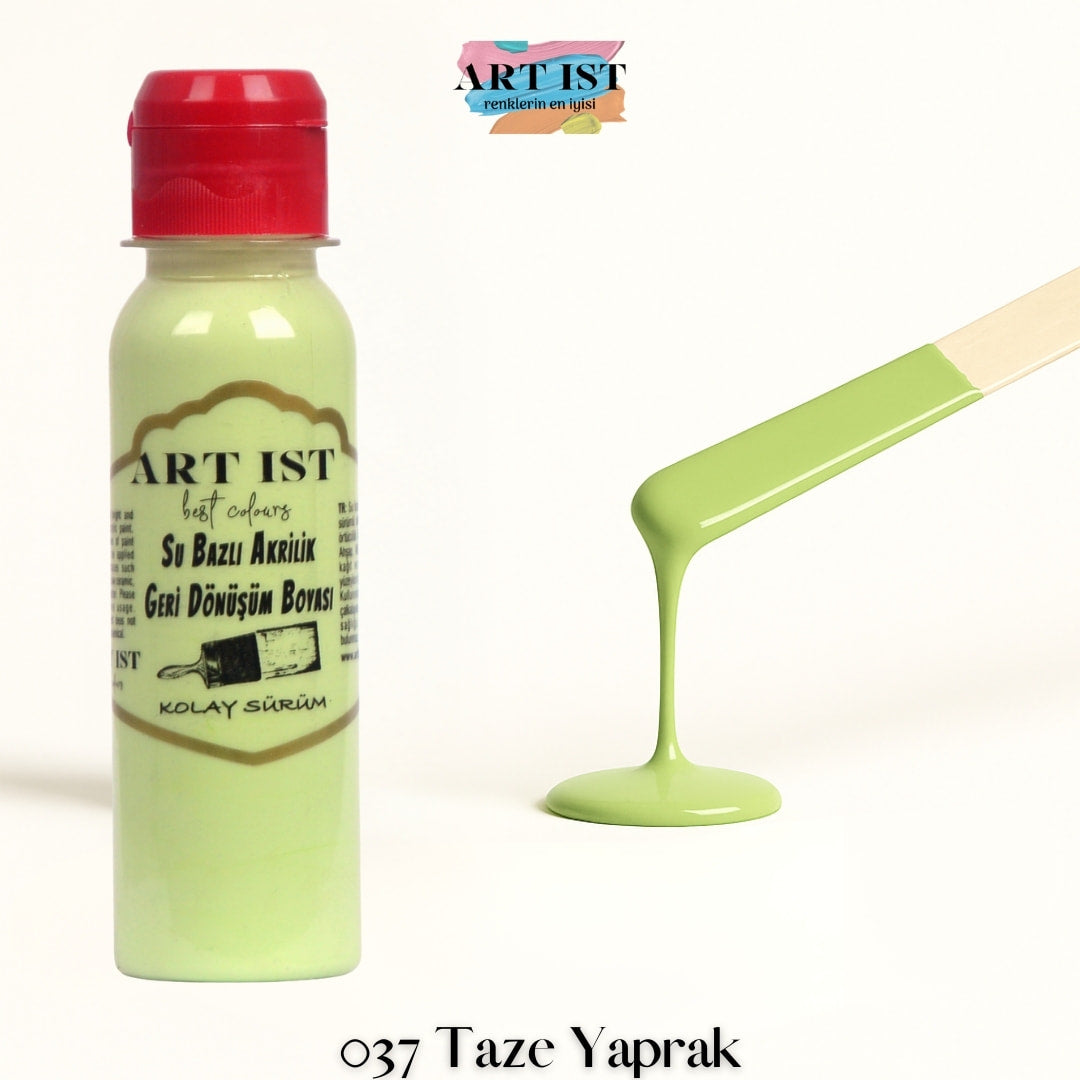 ART IST Geri Donusum Akrilik Boya 100ml – 037 Taze Yaprak
