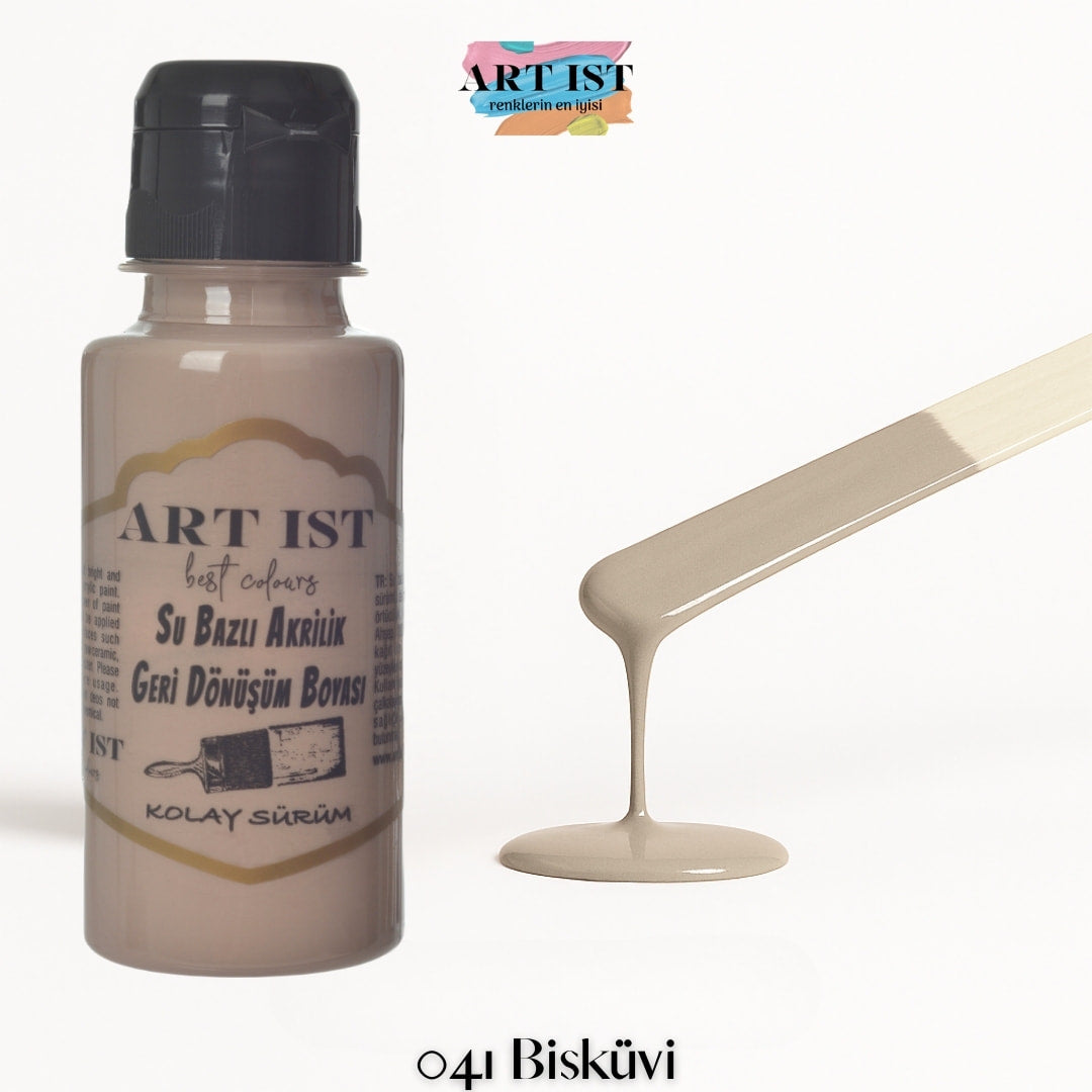 ART IST Geri Donusum Akrilik Boya 100ml – 041 Biskuvi