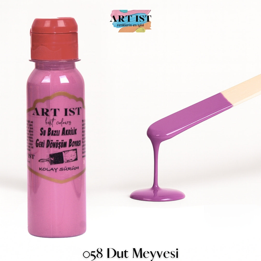 ART IST Geri Donusum Akrilik Boya 100ml – 058 Dut Meyvesi