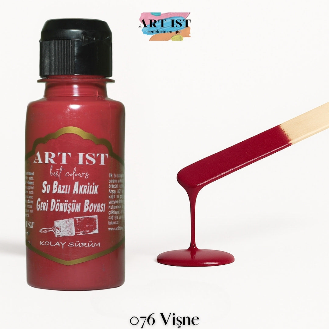 ART IST Geri Donusum Akrilik Boya 100ml – 076 Visne