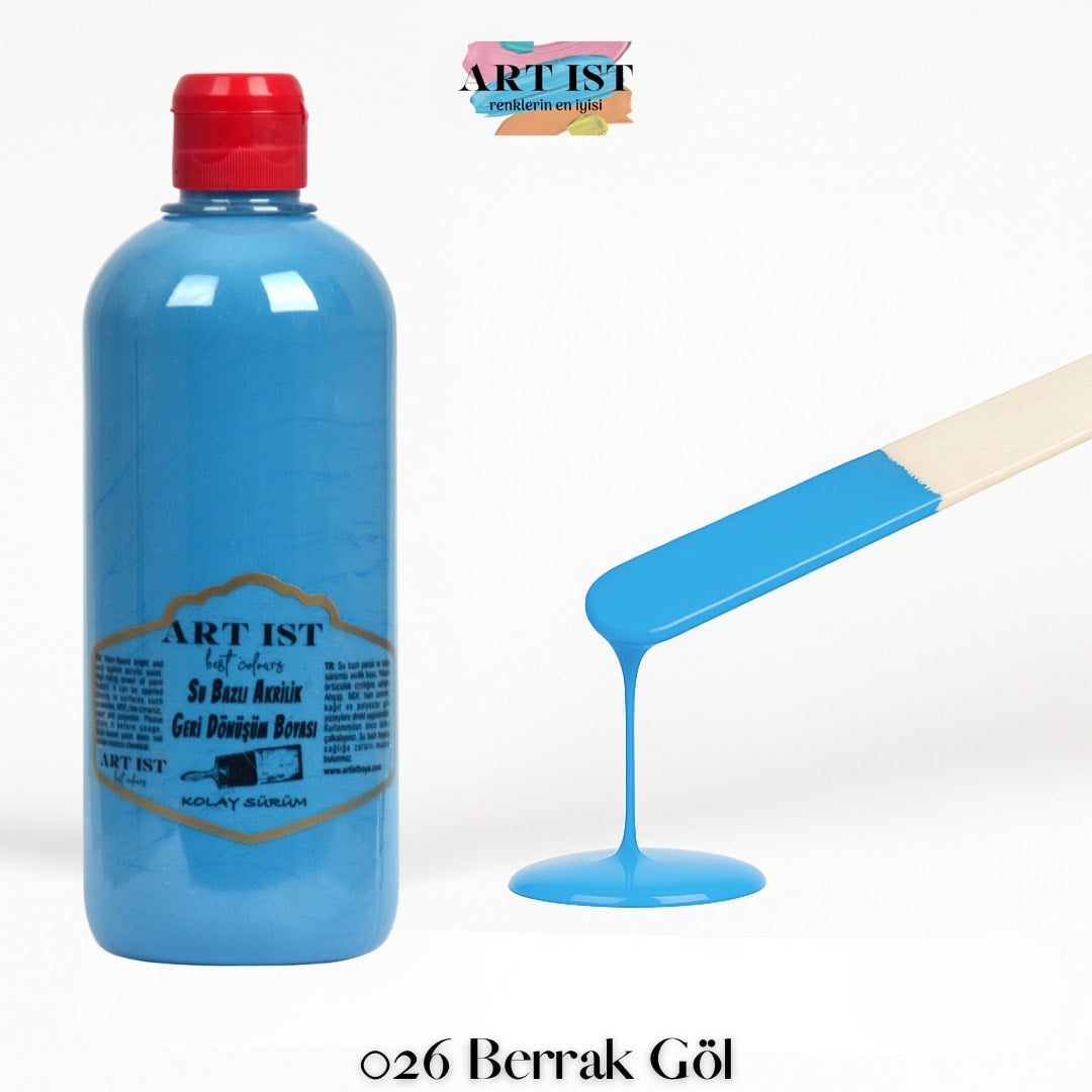 ART IST Geri Donusum Akrilik Boya 500ml – 026 Berrak Gol