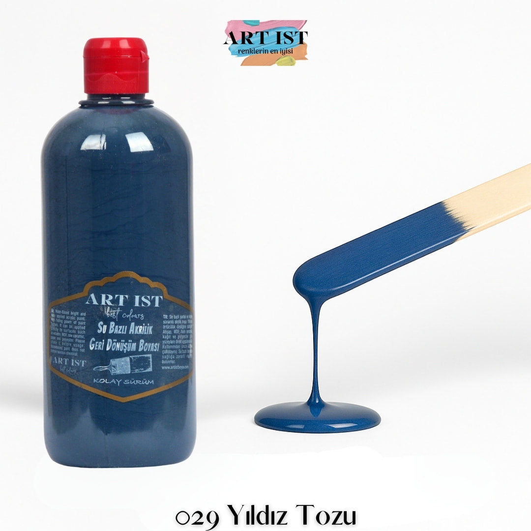 ART IST Geri Donusum Akrilik Boya 500ml – 029 Yildiz Tozu