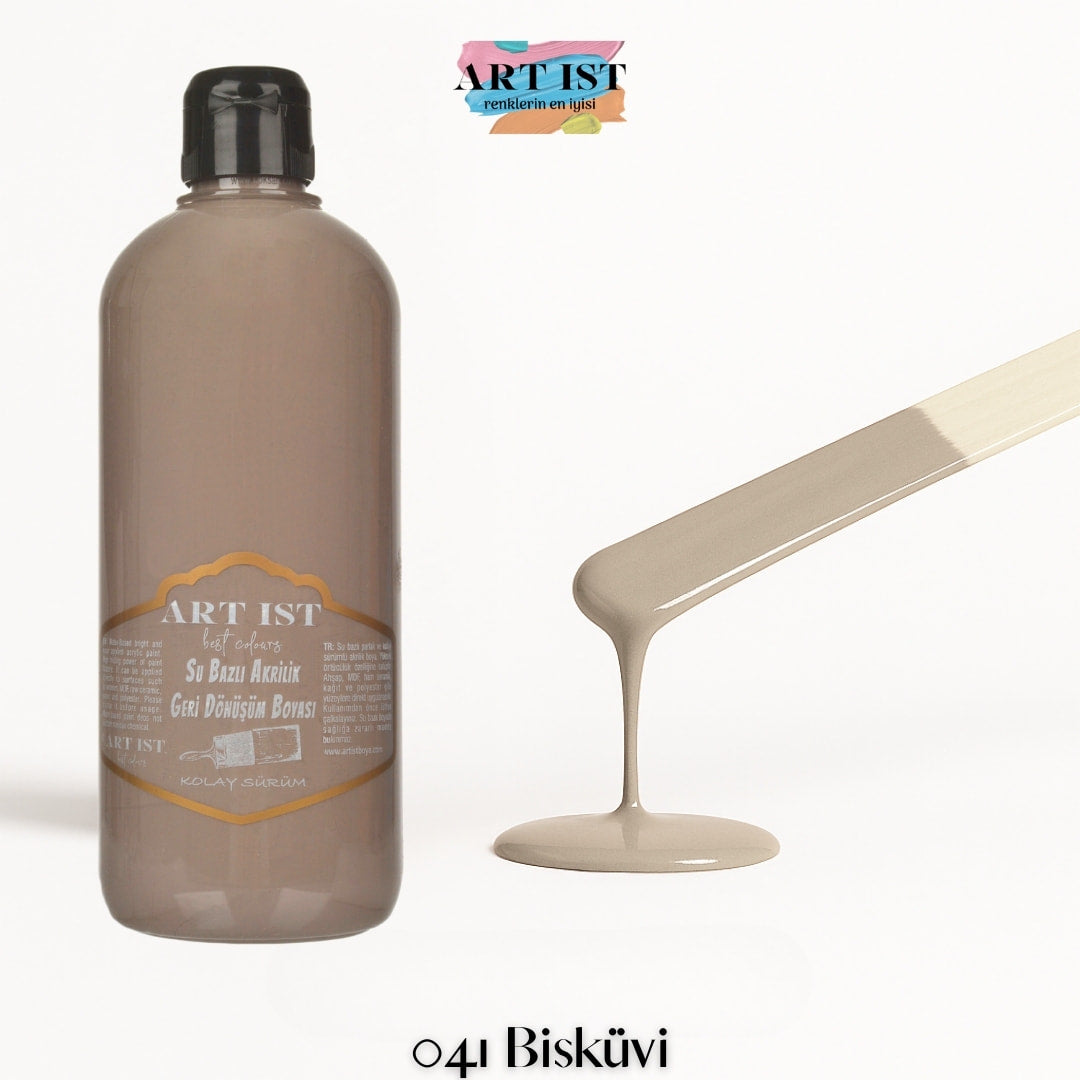 ART IST Geri Donusum Akrilik Boya 500ml – 041 Biskuvi