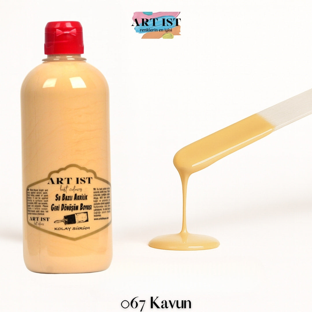 ART IST Geri Donusum Akrilik Boya 500ml – 067 Kavun