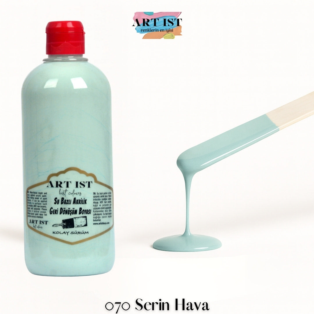 ART IST Geri Donusum Akrilik Boya 500ml – 070 Serin Hava