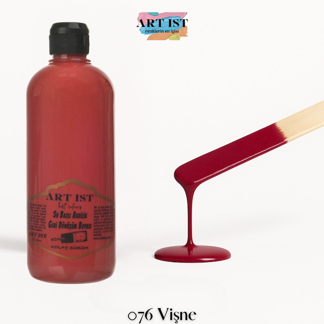 ART IST Geri Donusum Akrilik Boya 500ml – 076 Visne