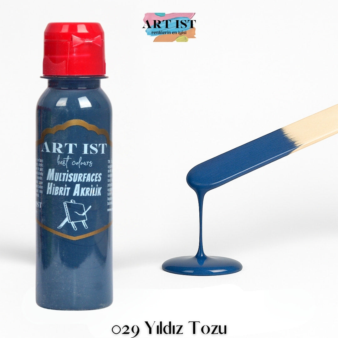 ART IST Multisurfaces Hibrit Akrilik Boya 100ml – 029 Yildiz Tozu