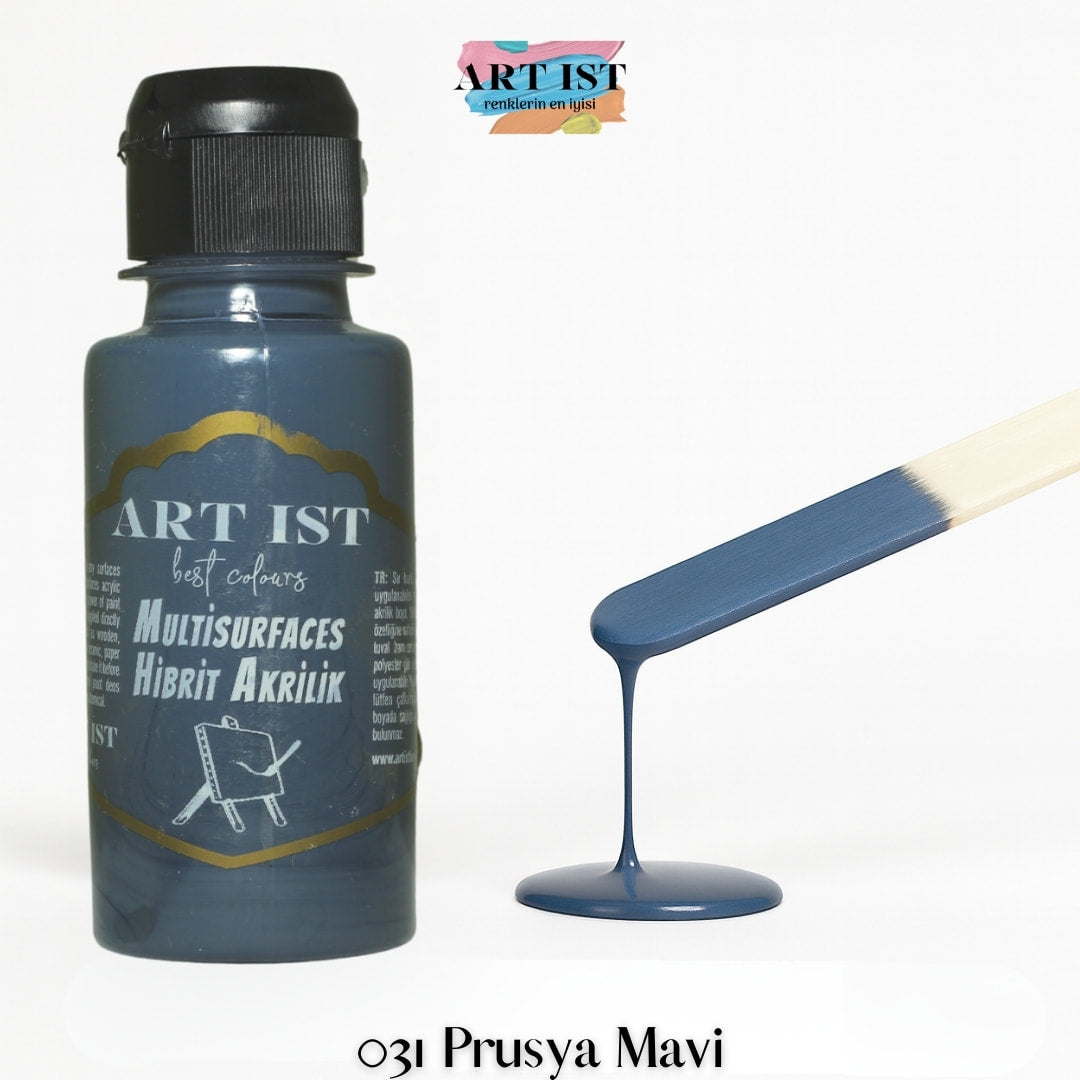 ART IST Multisurfaces Hibrit Akrilik Boya 100ml – 034 Mor Zambak
