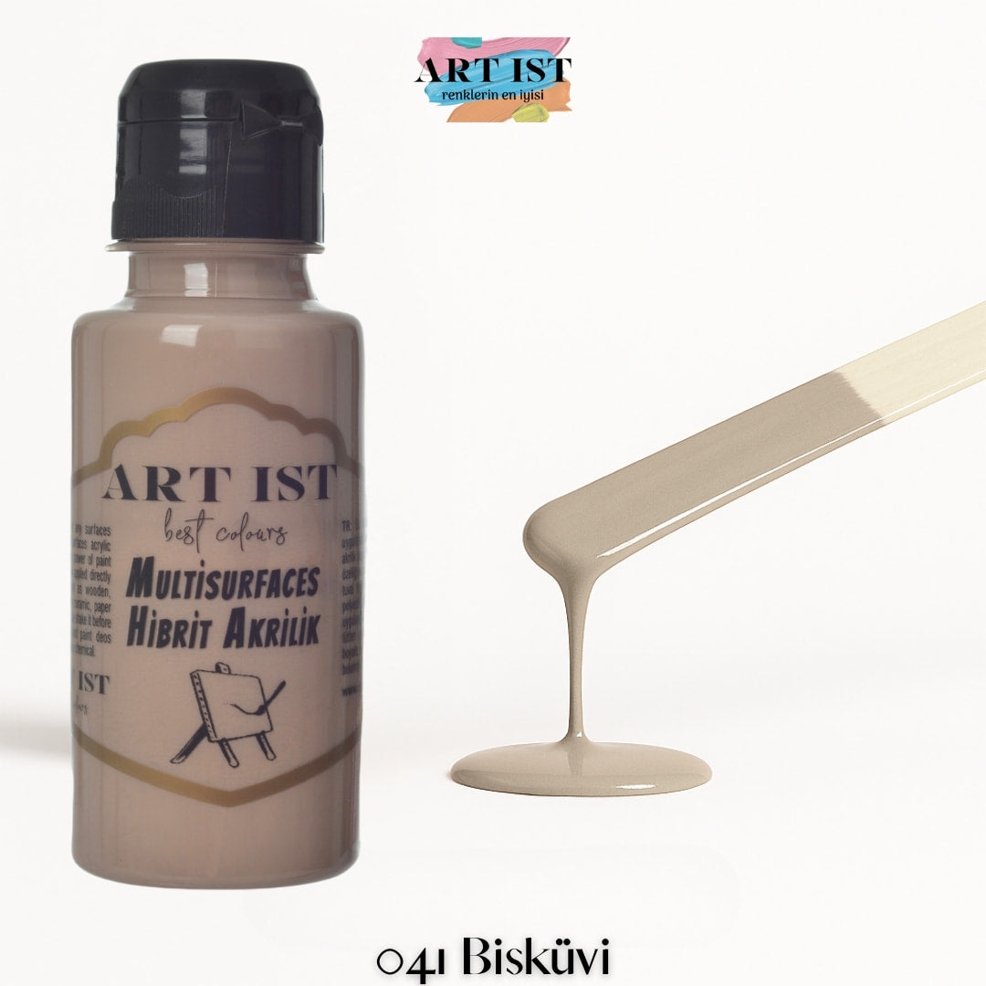 ART IST Multisurfaces Hibrit Akrilik Boya 100ml – 041 Biskuvi