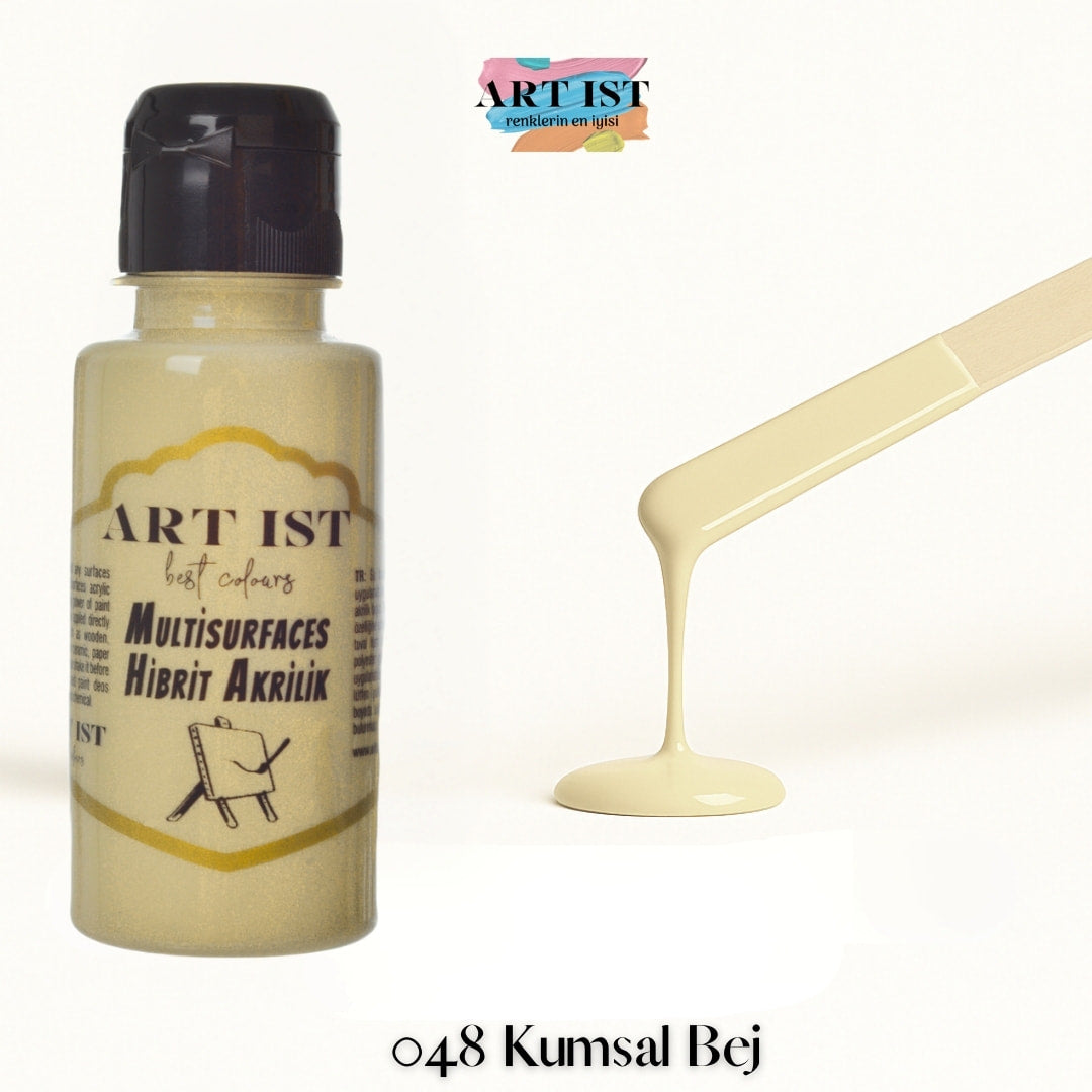 ART IST Multisurfaces Hibrit Akrilik Boya 100ml – 048 Kumsal Bej