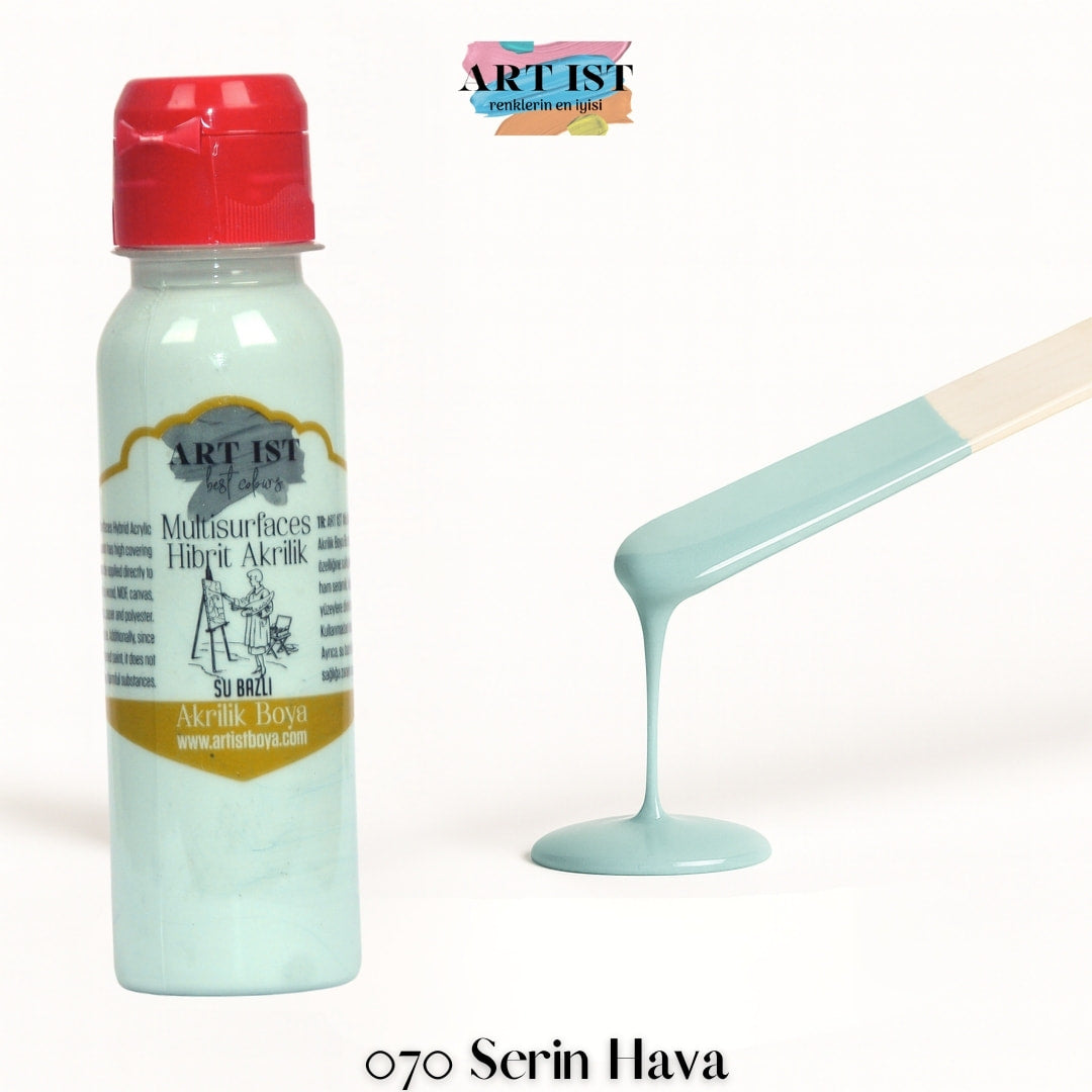 ART IST Multisurfaces Hibrit Akrilik Boya 100ml – 070 Serin Hava