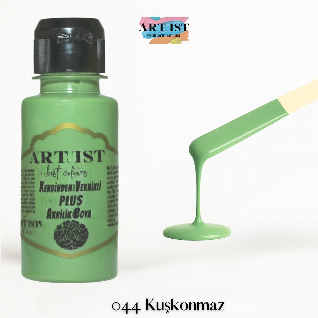 Kendinden Vernikli PLUS Vernikli Akrilik Boya 100ml – 044 Kuskonmaz