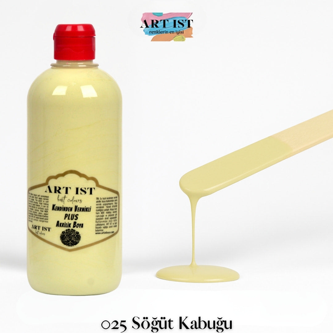 Kendinden Vernikli PLUS Vernikli Akrilik Boya 500ml – 025 Sogut Kabugu